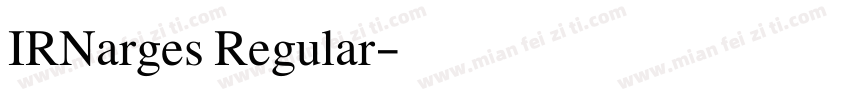 IRNarges Regular字体转换